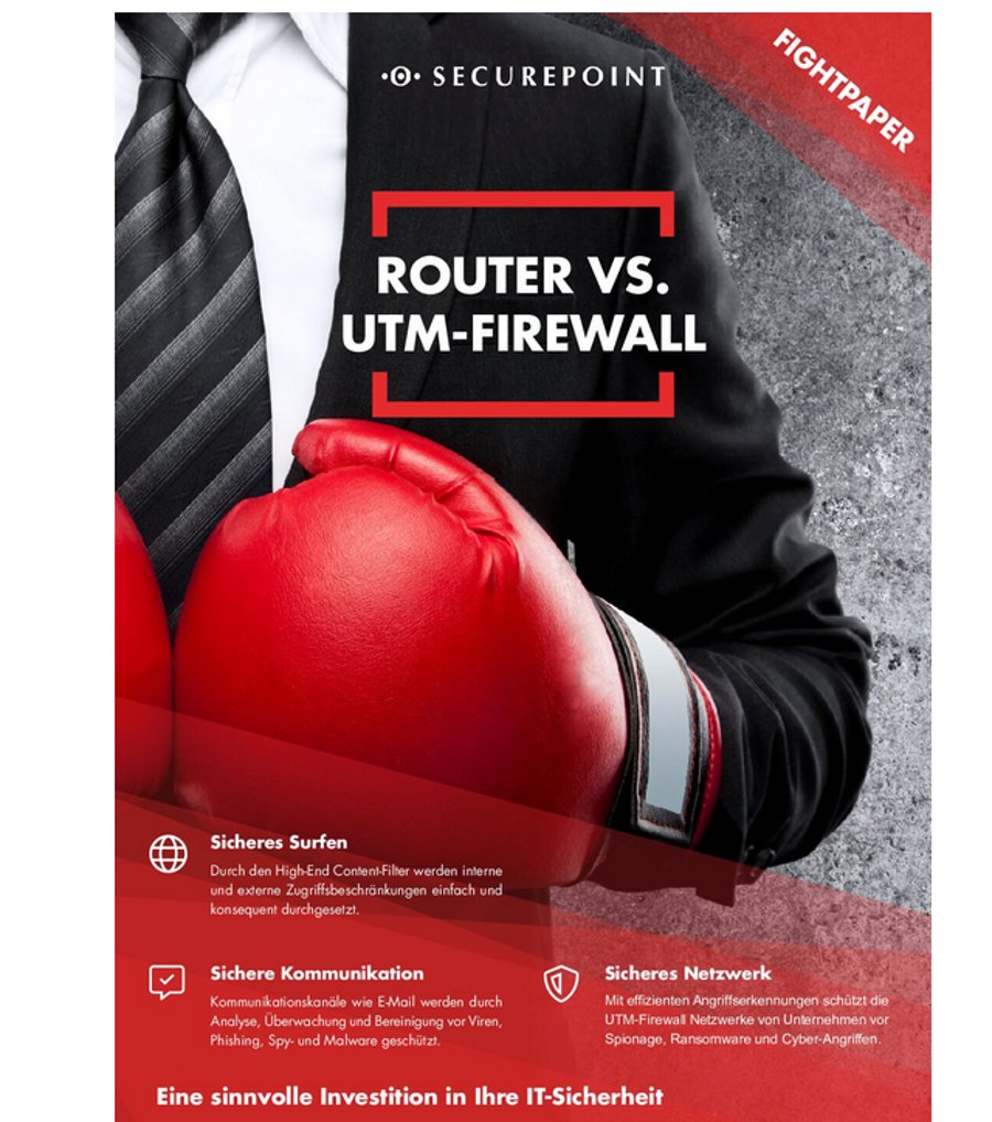 Router vs. UTM-Firewall – Whitepaper Vorschau