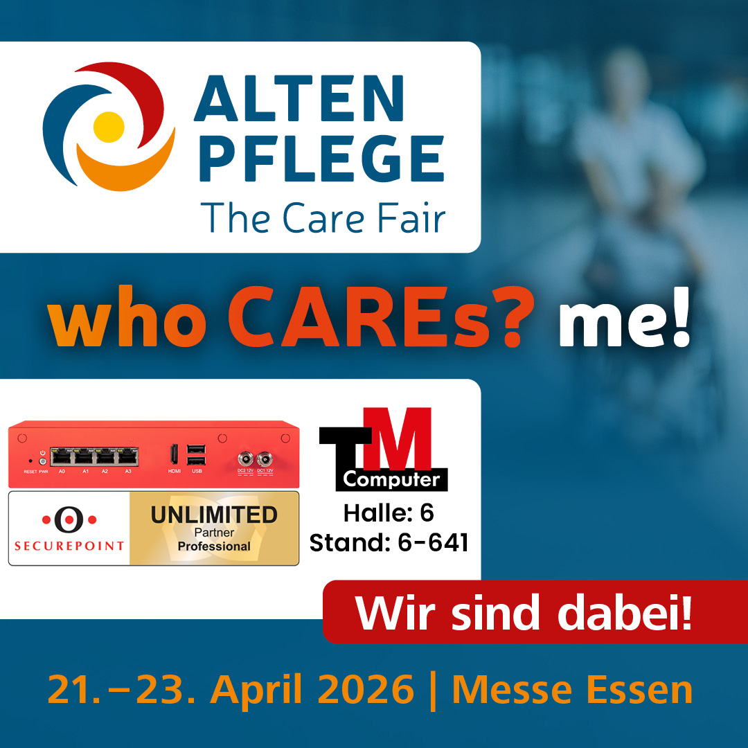 Altenpflege Messe 2026 Essen TM Computer Stand 6-641